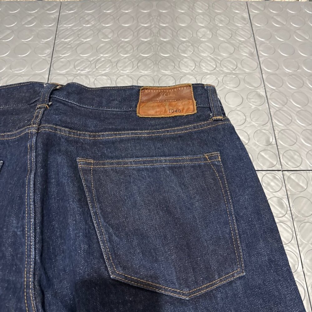 J Crew 1040 Athletic Fit Selvedge Japan Kaihara Denim Jeans 34x33 BUTTON FLY - Picture 9 of 9